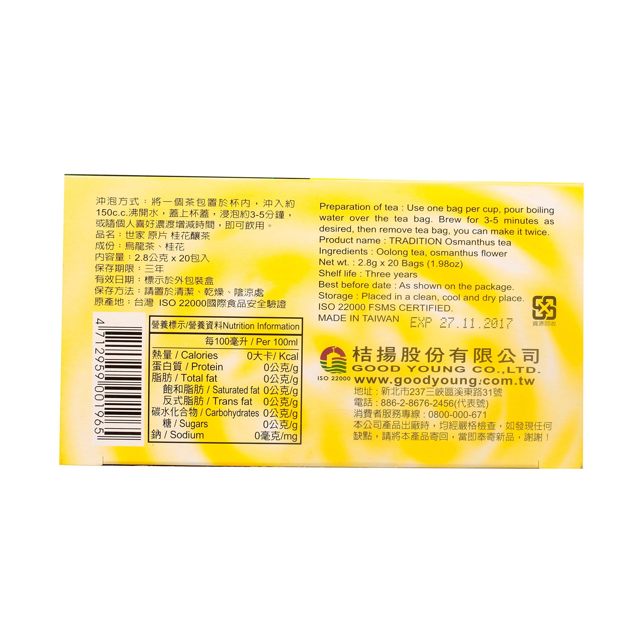 Tradition Osmanthus Tea (20-ct) - 1.4oz by Tradition.
