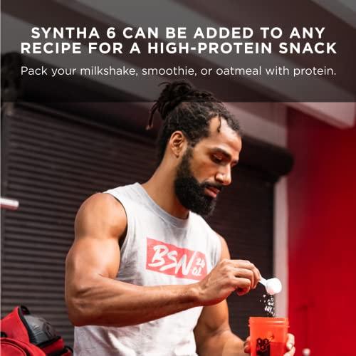 BSN BSN SYNTHA-6 Edge Protein Powder, Chocolate Protein Powder with Hydrolyzed Whey, Micellar Casein, Milk Protein Isolate, Low Sugar, 24g Protein, Chocolate Milkshake, 28 Servings