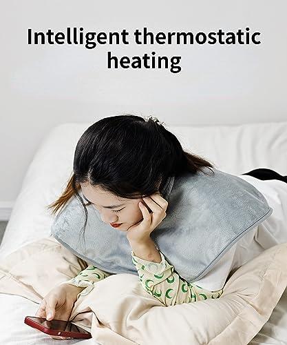 BeyondNice Heating Pad for Neck and Shoulders Weighted Neck Heating Pad for Pain Relief 6 Heat Settings 4 Timers Auto Off Gifts for Women Men Mom Dad