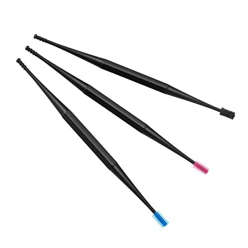 Healifty 9 pcs Silicone Earpicks Spiral and End Men Pick Tool Remover Women Double-Ended Earwax Double Massage Mixed Double-end Color for Adults Spoon Removal Wax Soft