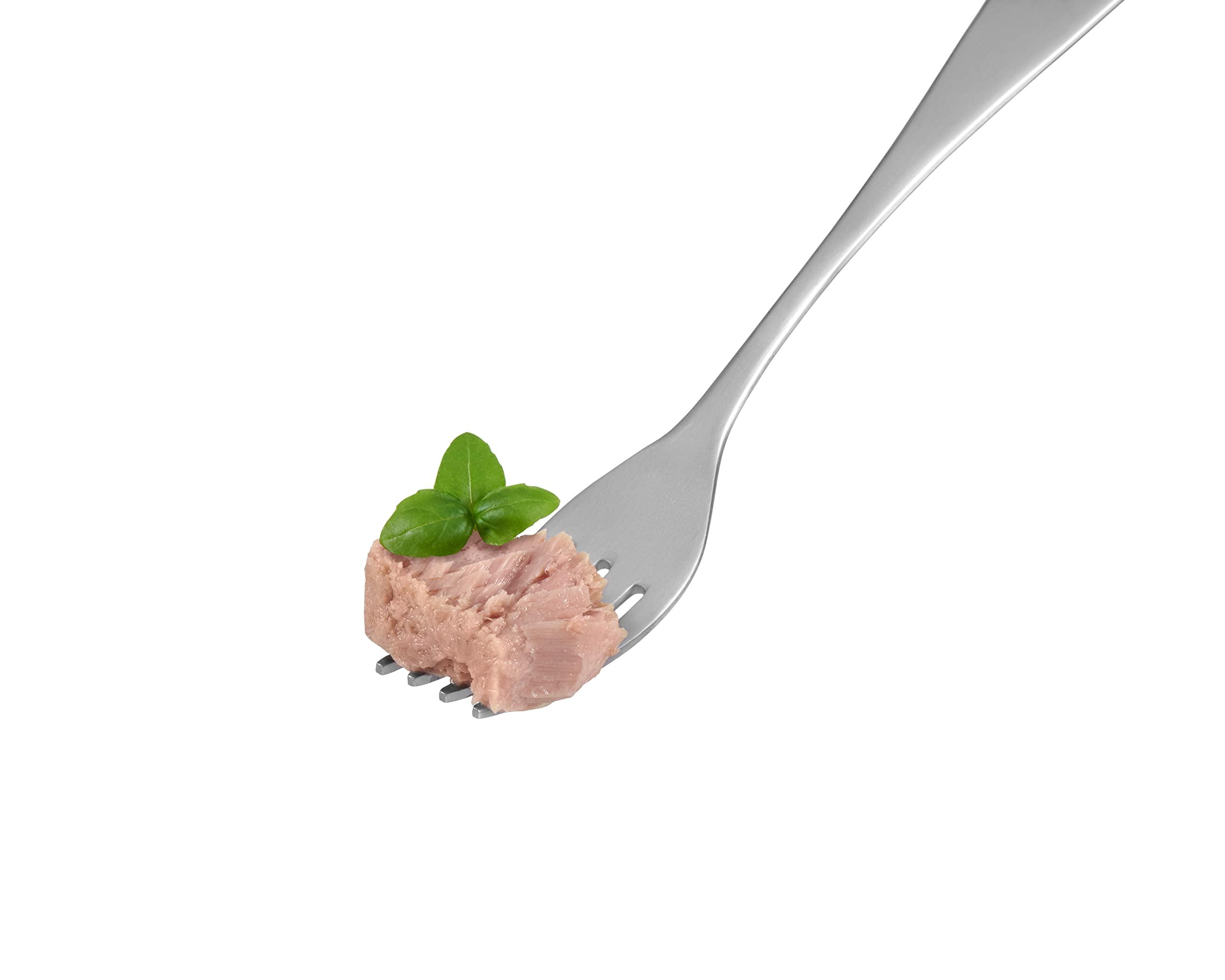 JEGO Jego Solid Tuna in Sunflower Oil | Wild Natural Catch Tuna | Keto | Low Carb | Gluten Free | Soy Free | Canned | Ready to eat | Pack of 12 | 5oz can