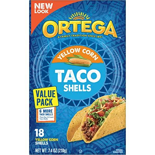 Ortega Ortega Taco Shells, Yellow Corn, 18 Count