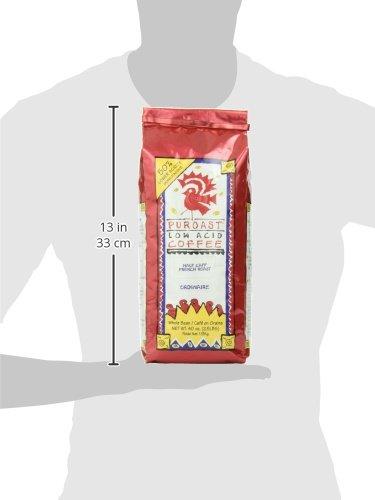 Puroast Low Acid Coffee Puroast Low Acid Coffee Half Caff | Half Caff Decaf French Roast Whole Bean | Dark Roast | High Antioxidants & High pH |No Bitter Aftertaste | Reduced Heartburn & GERD | Suitable for Cold Brew - 2.2 LB