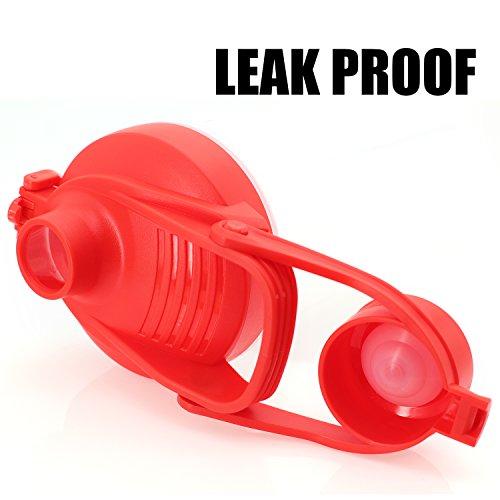 HOOPLE HOOPLE 24 OZ Mixers Protein Mixing Bottle Smoothies Shaker Mix Powders Shaker Bottle BPA and Phthalate-Free Plastic Leak Proof Bottle Loop Top Twist Cap Shaker (24oz-red)