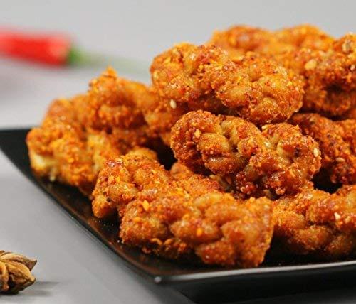 helen ou @ cjwf Chongqing Specialty: Traditional Handmade Snacks Fried Dough Twist 800g/28.22oz/1.76lb Special Taste(Spicy, Sweet and Salty Mixed)