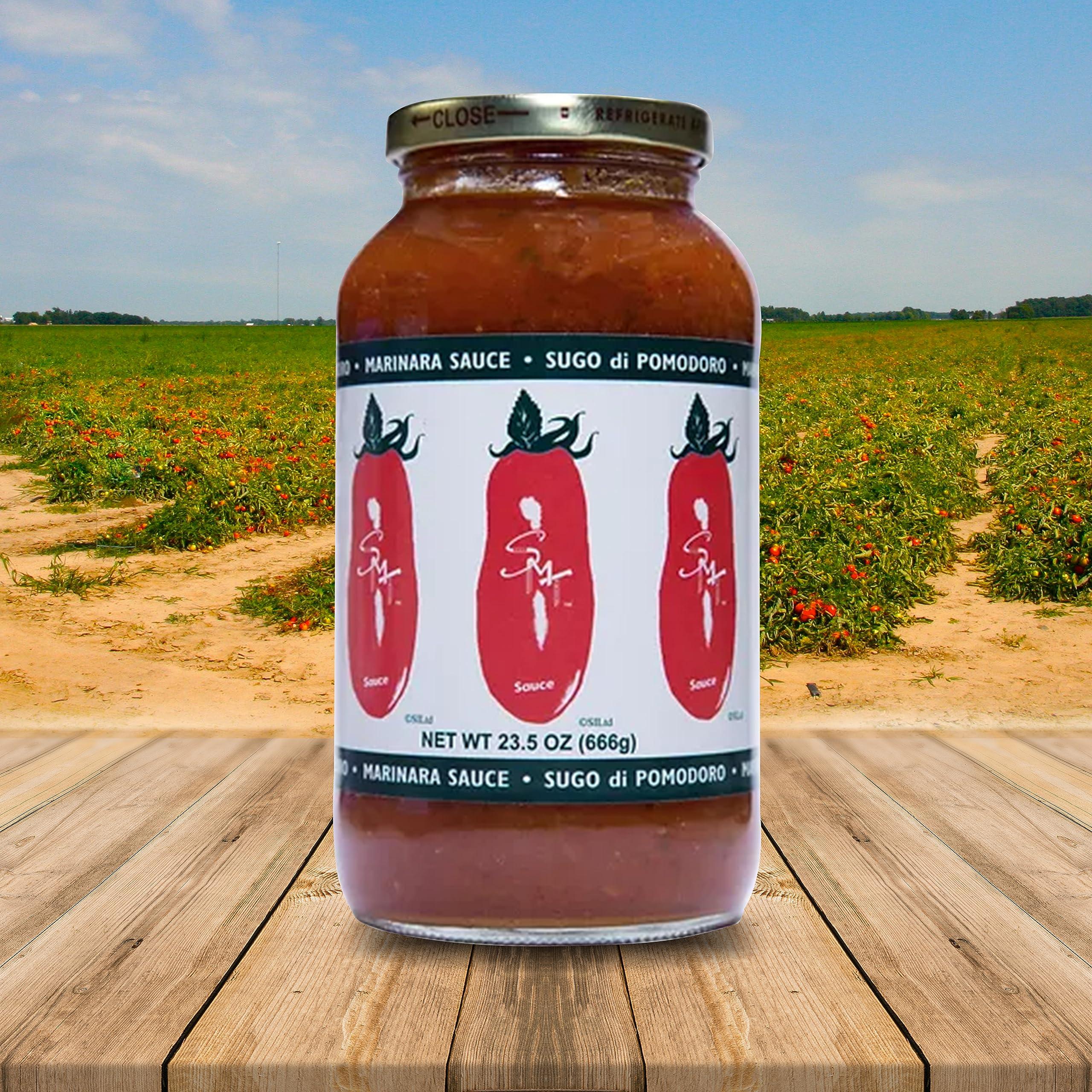 San Marzano SMT San Merican Tomato Marinara Sauce - Marinara Pasta Sauce from Fully Ripened Tomatoes, 23.5 oz (Pack of 2)