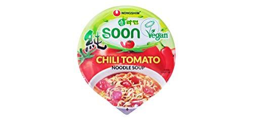 Nongshim Nongshim Soon Vegan Chili Tomato Noodle Soup (6 Pack, Total of 15.84oz)