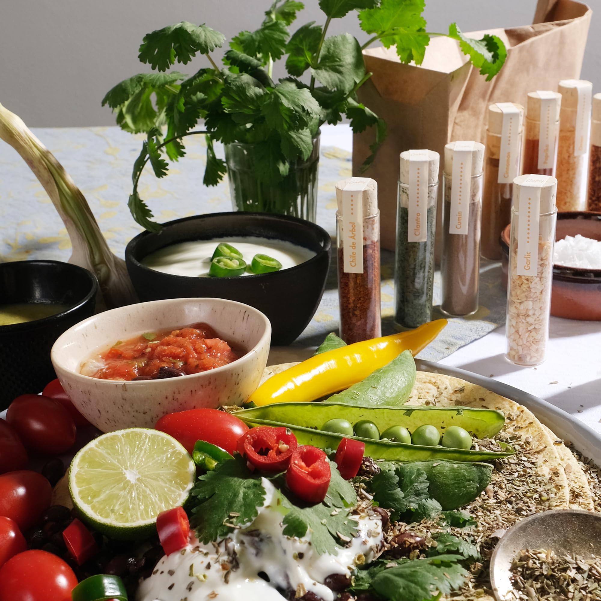 Craftly Craftly 12 Mexican Spices Gift Set | Mexican Seasoning Gift Set for Cooking - Perfect for Tacos, Fajitas and More | Birthday Gift for Him & Her | Gift set for Men, Women