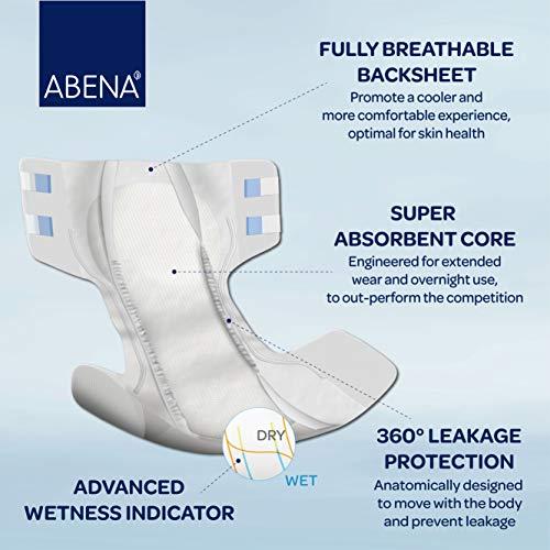 Abena Abena Abri-Form Premium Incontinence Briefs, Level 4, (Small To Extra Large Sizes) Large, 12 Count