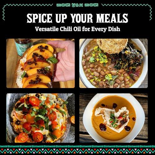 Hot Mama Salsa Hot Mama Salsa Smoky Coffee Chili Oil A Chili Oil Rich in Antioxidants, Low Calorie, No Preservatives, Additives, or GMOs Perfect for Mushrooms, Shrimp, Veggies, Soups, Pastas, Eggs 9 fl oz