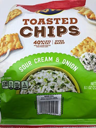 Ritz Ritz Toasted Chips Sour Cream & Onion 8.1 oz (2 Pack)