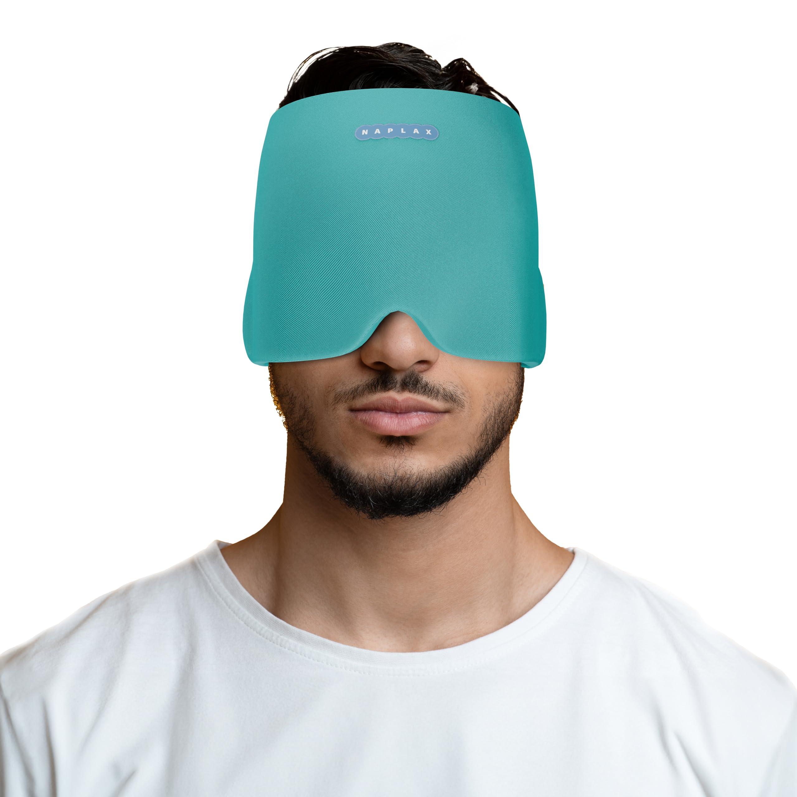 Naplax Naplax Migraine and Headache Relief Cap Hot and Cold Therapy for Migraines, Headaches, Stress Relief and More One Size Fits Most - Blue