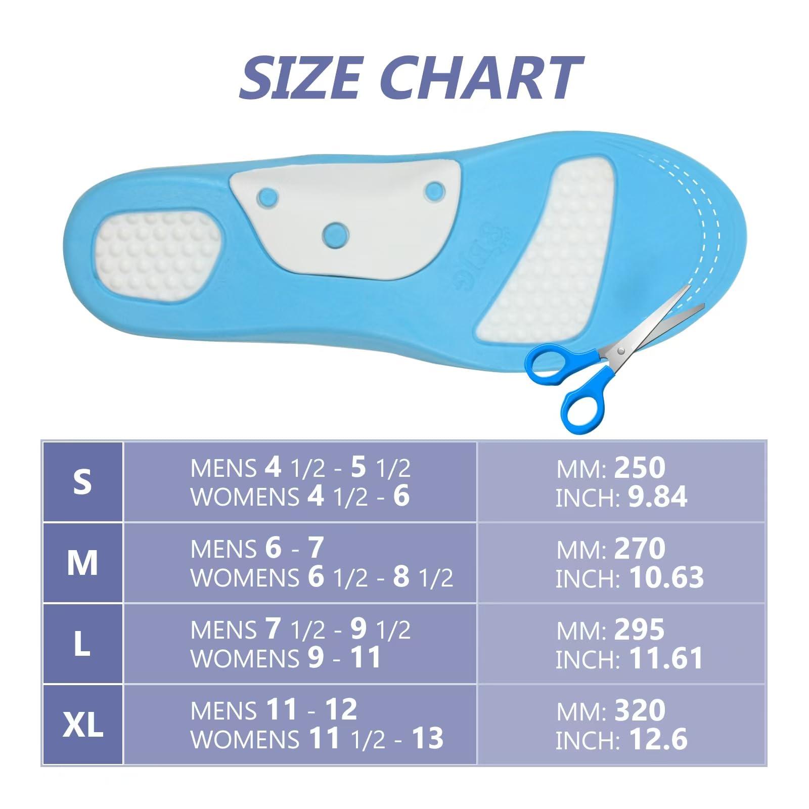 CN Orthopedic Inserts Heavy Duty Support - Over 220 LBS Plantar Fasciitis Flat Foot Insole, Arch Support of Varying Strength, Effective Pressure Buffer, Insole for Men\'s and Women\'s Work Boots(Grey M)