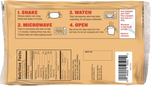 Lowrey's Lowrey's Bacon Curls Microwave Pork Rinds (Chicharrones), Original, 1.75 Ounce (Pack of 6)