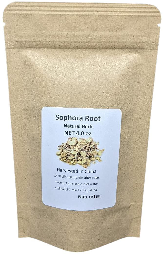Nature Tea Sophora Root - Ku Shen (??) Dried Sophora flavescens Root Slice 100% from Nature (4 oz)