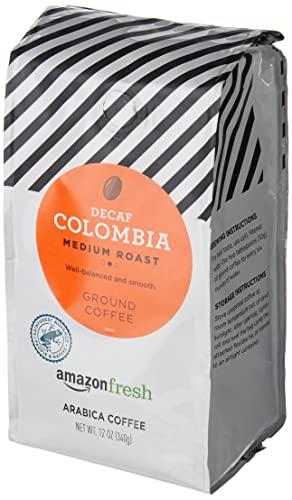 AmazonFresh AmazonFresh Decaf Colombia Ground Coffee, Medium Roast, 12 Ounce