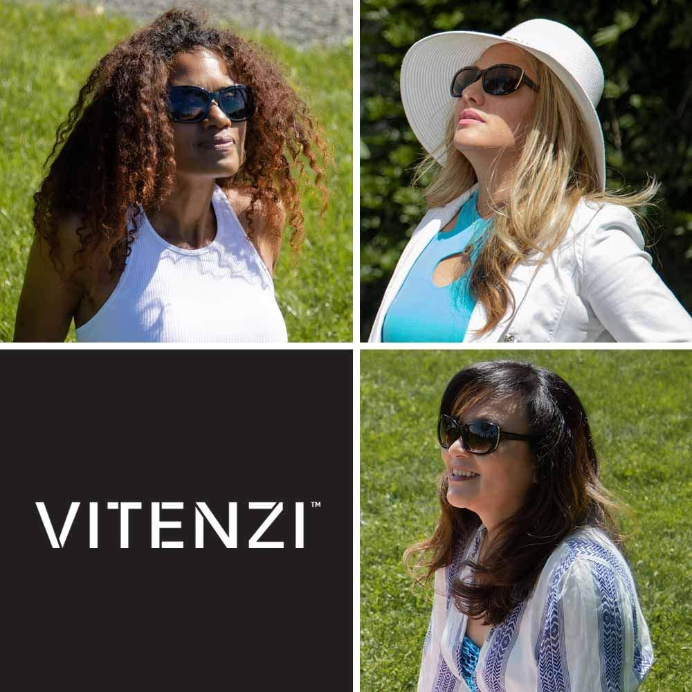VITENZI VITENZI Sunglasses with Readers for Women, Reader Sunglass with Bifocals, Vintage Tinted Reading Sun Glasses, Venice in Burgundy 1.75