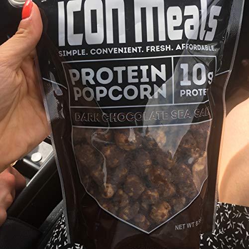 ICON MEALS ICON Meals Protein Popcorn, High Protein Popcorn, All Natural, Air Popped, Zero Added Sugar, 10g Protein, 1 Bag (8.5 oz, Blueberry Cheesecake)