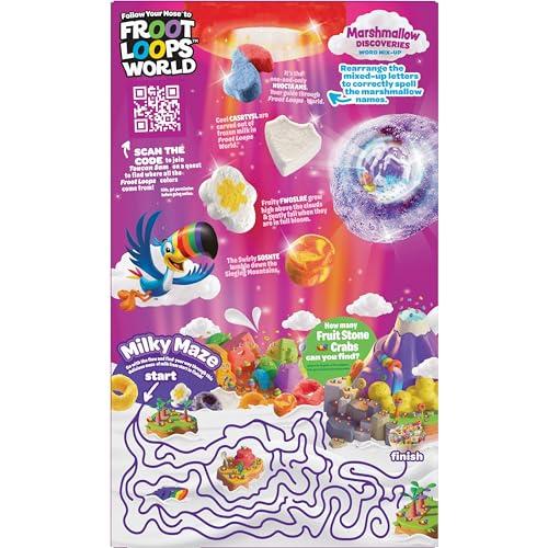Froot Loops Froot Loops Breakfast Cereal with Marshmallows, Fruit Flavored, Breakfast Snacks, Family Size, Original with Marshmallows, 17.7oz Box