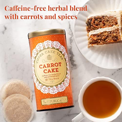 The Republic of Tea The Republic of Tea — Carrot Cake Cuppa Cake Tea, 36 Tea Bags, Caffeine-Free
