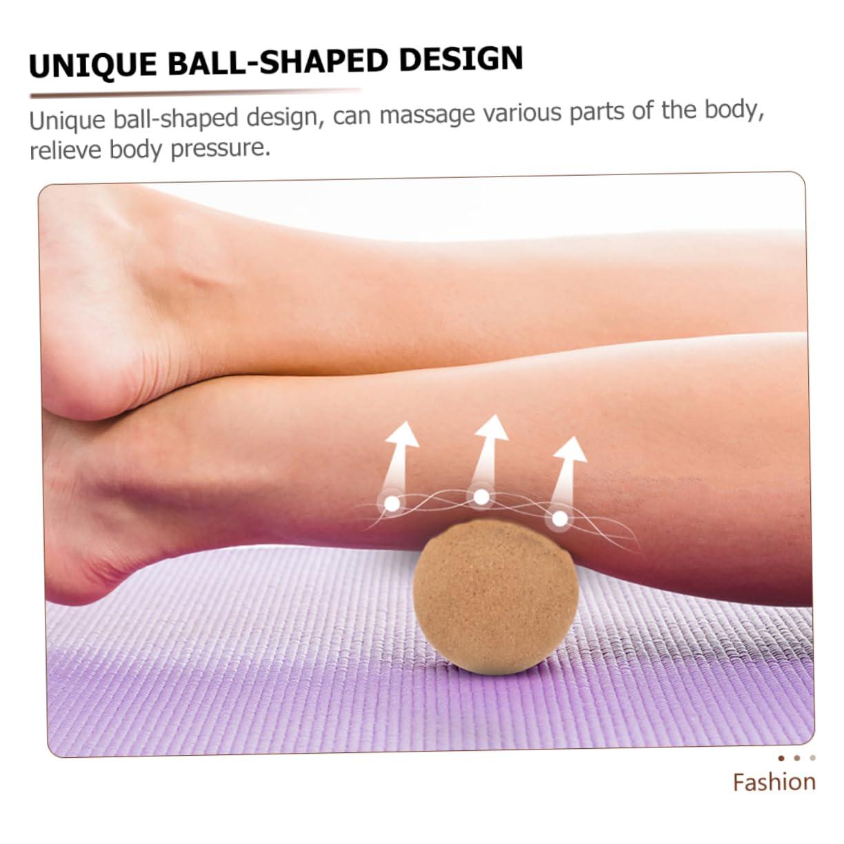 WHAMVOX WHAMVOX Massagers for Neck and Back Massage Ball Roller Small Massage Ball Cork Hand Massager