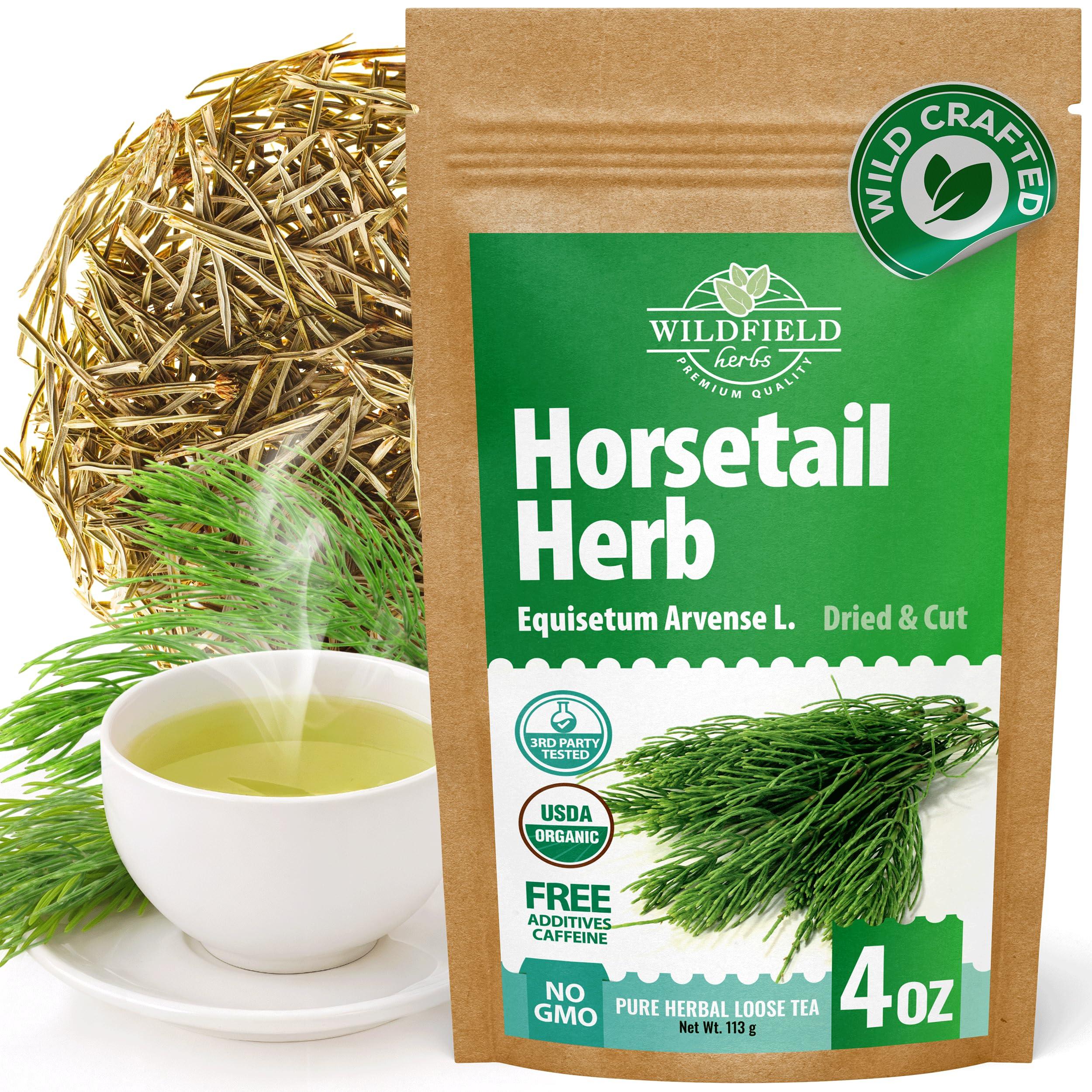 WILDFIELD HERBS 1.8 oz. Horsetail Herb Horsetail Tea cola de caballo hierba Horse Tail (Equisetum Arvense) - 50g Field Horsetail Leaf Herb Tea