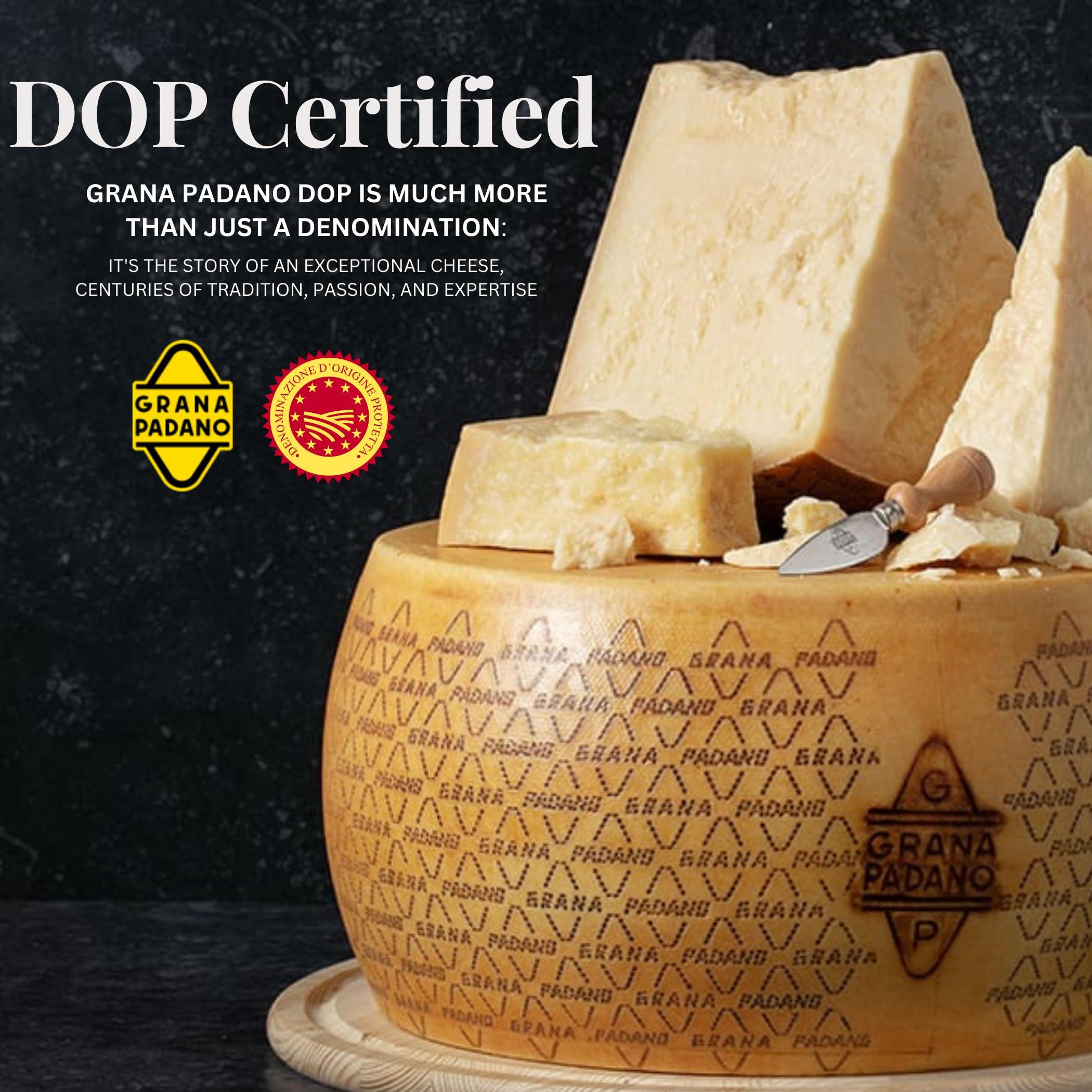 Latteria Soresina Grana Padano Cheese Grated, 1Kg (2.2 lb) - Grana Padano DOP - 16 Months Aged, Authentic Italian Cheese, Imported from Italy
