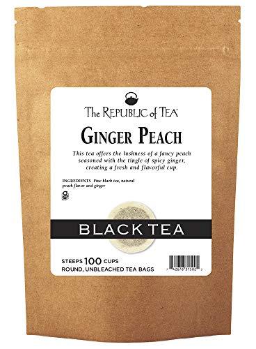 The Republic of Tea The Republic of Tea Ginger Peach Black Tea, Refill Pack of 100 Tea Bags