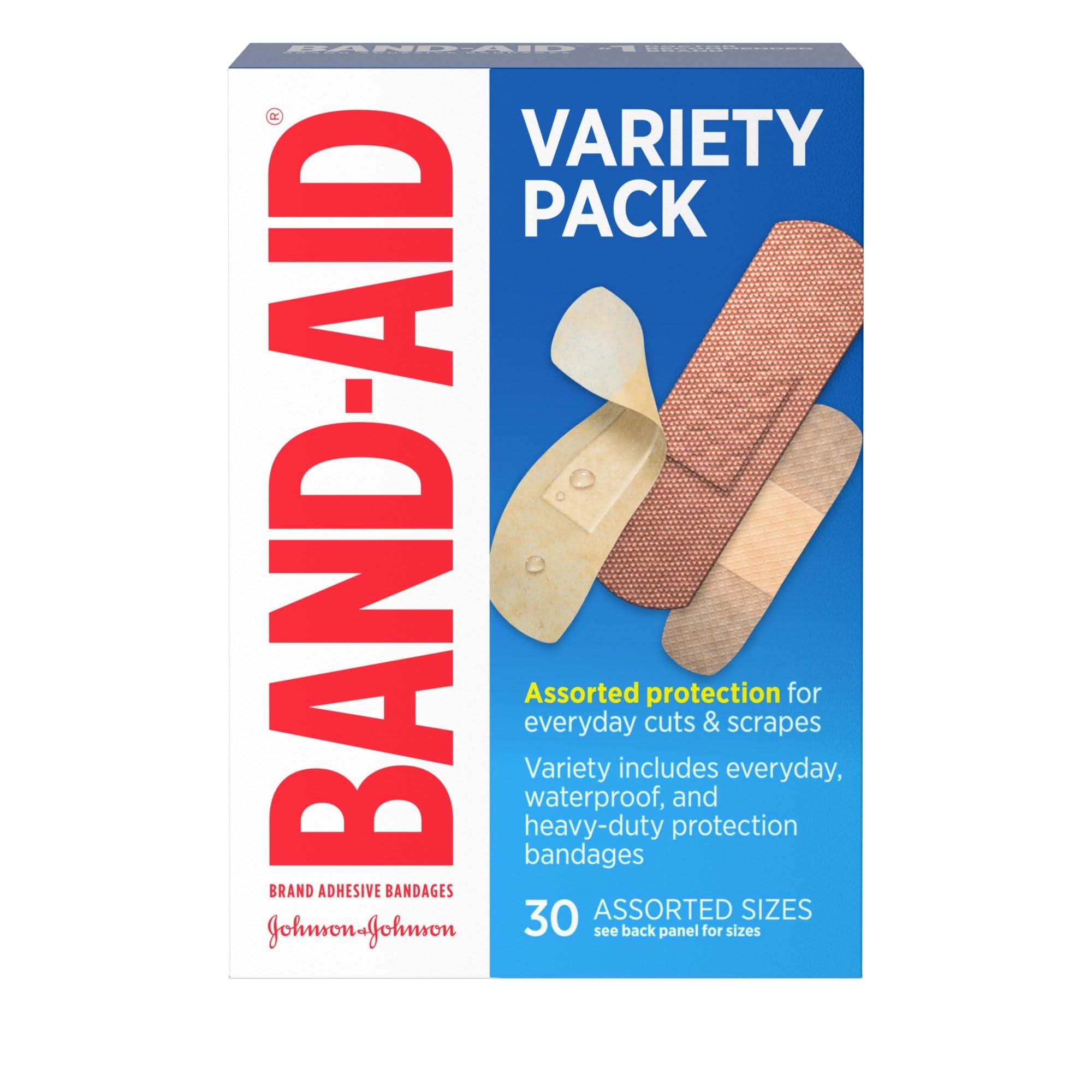 Band-Aid Band-Aid Brand Adhesive Bandages Variety Pack, Assorted Sizes, 30 ct