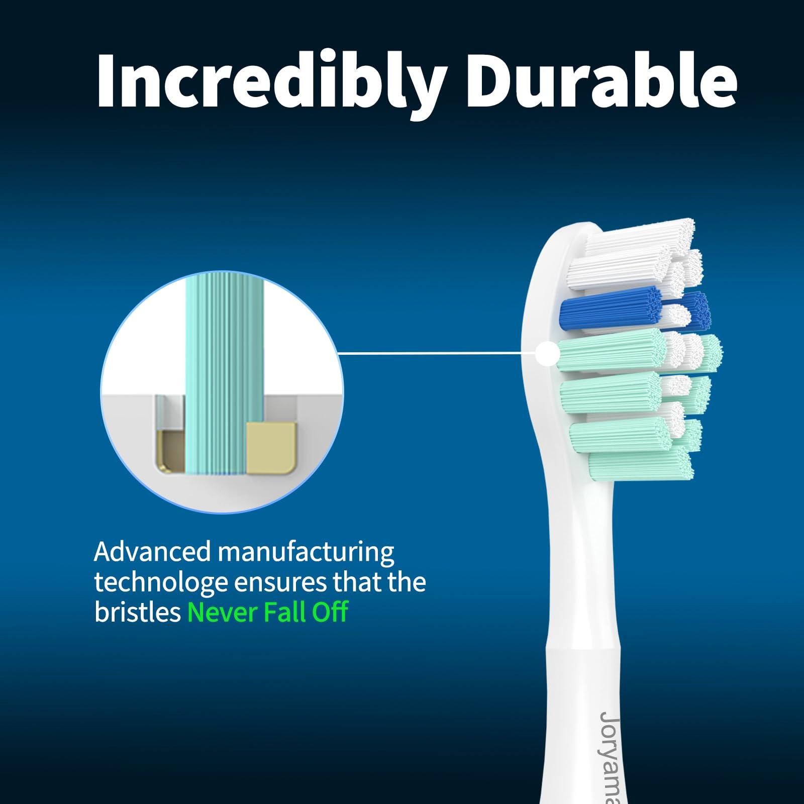 Joryama Replacement Toothbrush Heads for Philips Sonicare Replacement Heads, Electric Replacement Brush Head Compatible with Phillips Sonicare C2 C1 4100,12 Pack