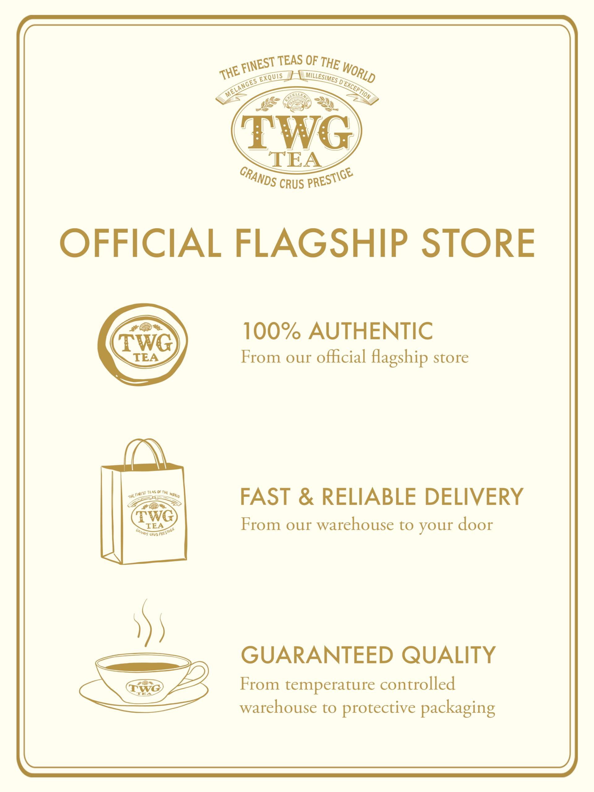 TWG Tea TWG Tea | Geisha Blossom Tea | Green Tea | Passionfruit & Marigold Petals | 15 Hand Sewn Cotton Tea Bags | Gift Set