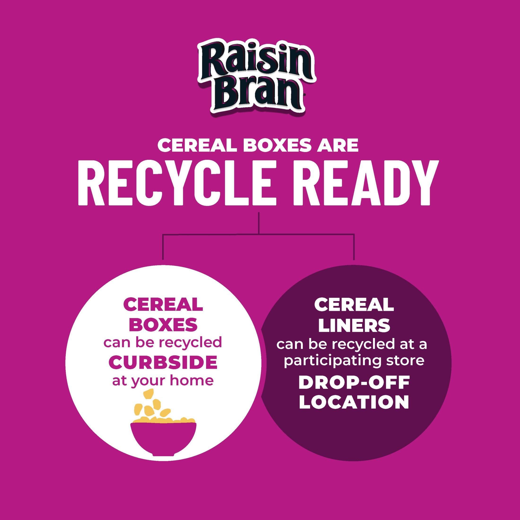 Raisin Bran Kellogg\'s Raisin Bran Crunch Breakfast Cereal, Family Breakfast, Fiber Cereal, Family Size, Original, 22.5oz Box (1 Box)