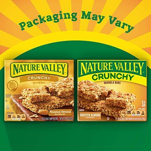 Nature Valley Nature Valley Crunchy Granola Bars, Roasted Almond, 1.49 oz, 6 ct, 12 bars (Pack of 12)