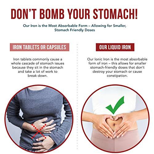 Triquetra Health Ionic Liquid Iron Supplement (236 Servings) – Highest Absorption Rate Allows for Smaller Dose & Less Stomach Issues - Non-Flavored, Vegan, Ionically Charged, Earth-Sourced Minerals