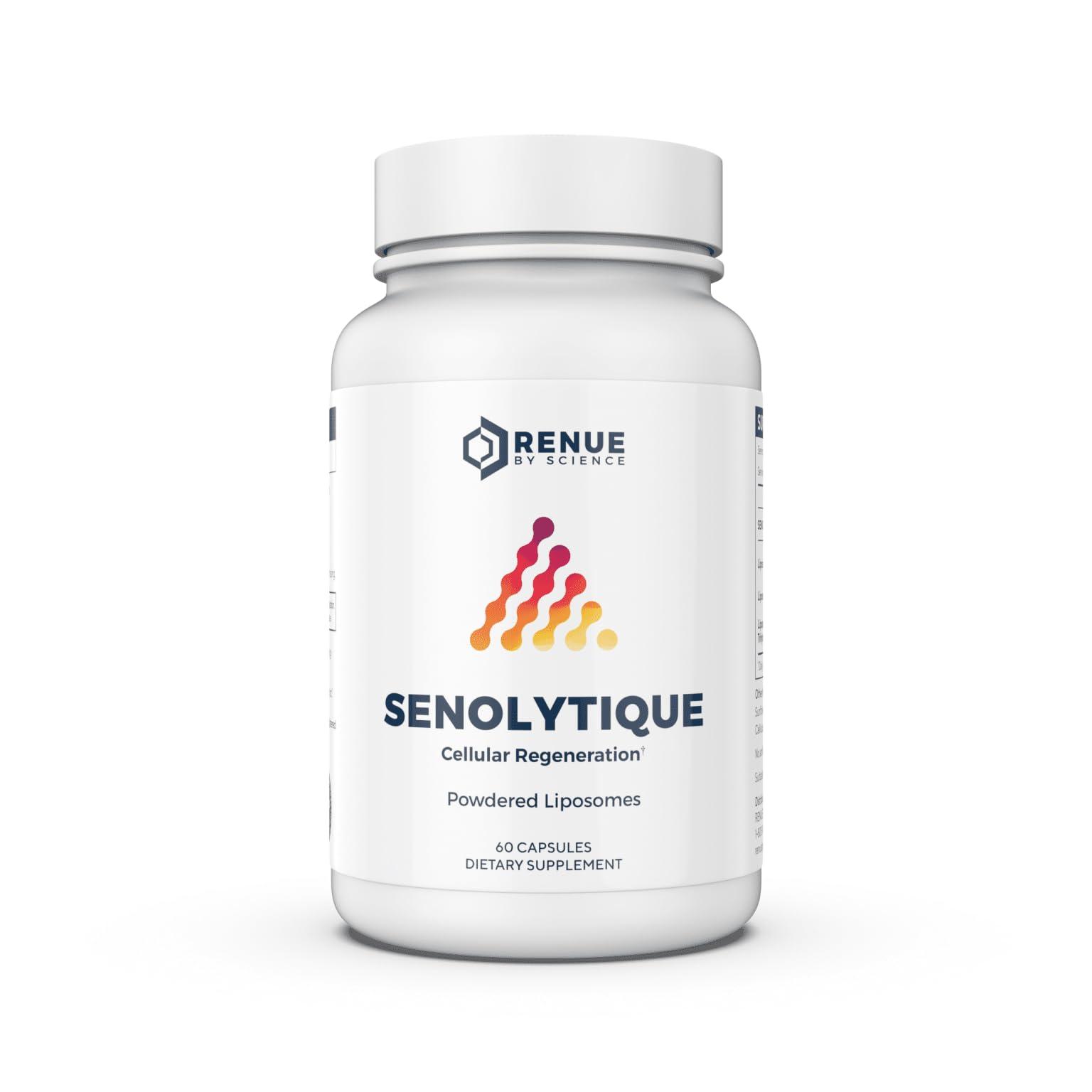 Renue By Science Renue By Science Senolytique Senolytic Supplements | 60 Capsules with Fisetin (35mg) Quercetin (78mg) & Spermidine (3mg) per Serving | Liposomal Formula | Manufactured in The USA & Third-Party Tested