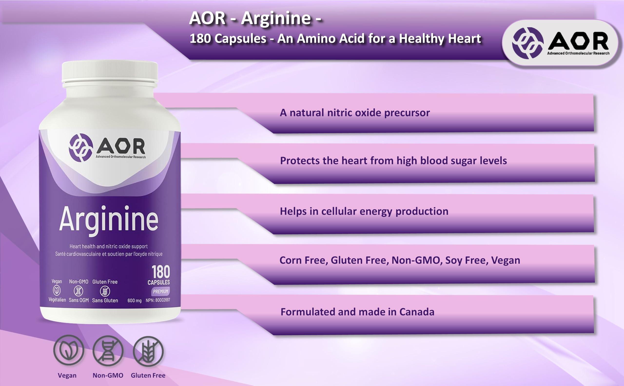 AOR AOR Arginine, 180 Count