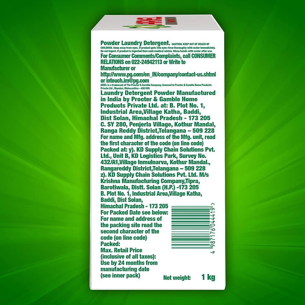 ARIEL Ariel Matic Front Load Washing Detergent Powder - 1 kg