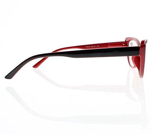 Newsight Women Rhinestone Cat Eye Sexy Vintage Style Clear Lens Reading Glasses Red Black (Red, 3.00)