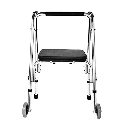 LSMK Rollator Walker with Seat 400 Lbs, Lightweight Sit to Stand Walker/Mobility Walker for Seniors Adults Elderly Women, Walker Aids with Handle and Wheels