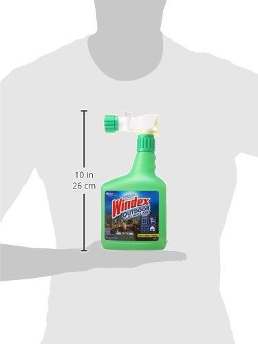 Windex Windex Outdoor Window and Glass Cleaner for Hose Ammonia Free, Concentrated Formula for Deep Outdoor Clean, Patio Cleaner, Compatible With All Hoses, 32 Fl Oz (Pack of 8)