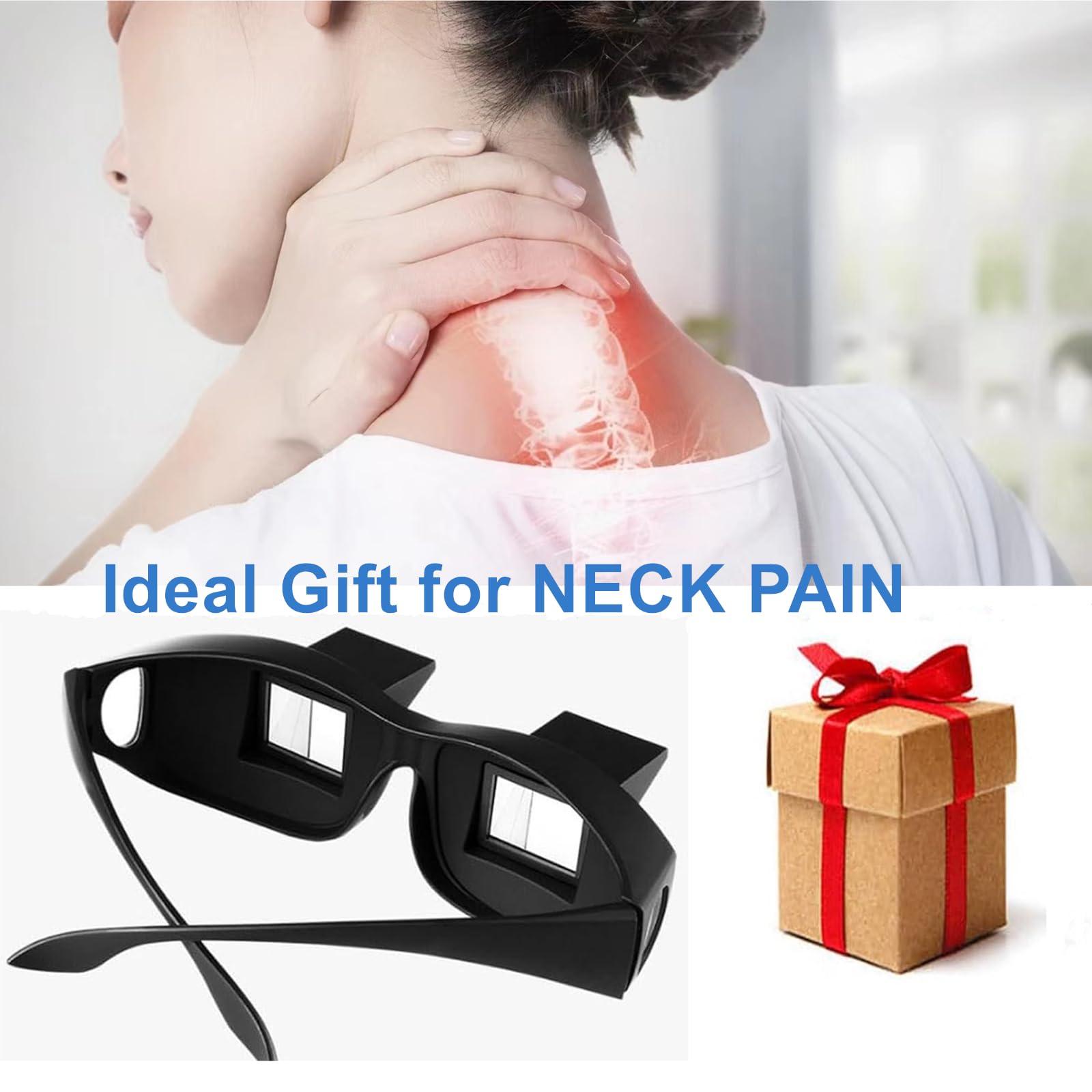 Mirmogo Mirmogo Lazy Glasses Bed Prism Glasses, Horizontal High Definition Reading Glasses for Laying Down Reading and Watching TV (Black)