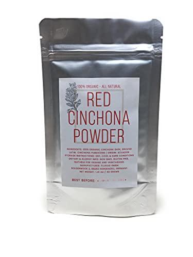 Naturegrail Red Cinchona Powder - 100% Cinchona Bark, Ground - Cinchona Pubescens from Ecuador - Net Weight: 1.41oz/40g
