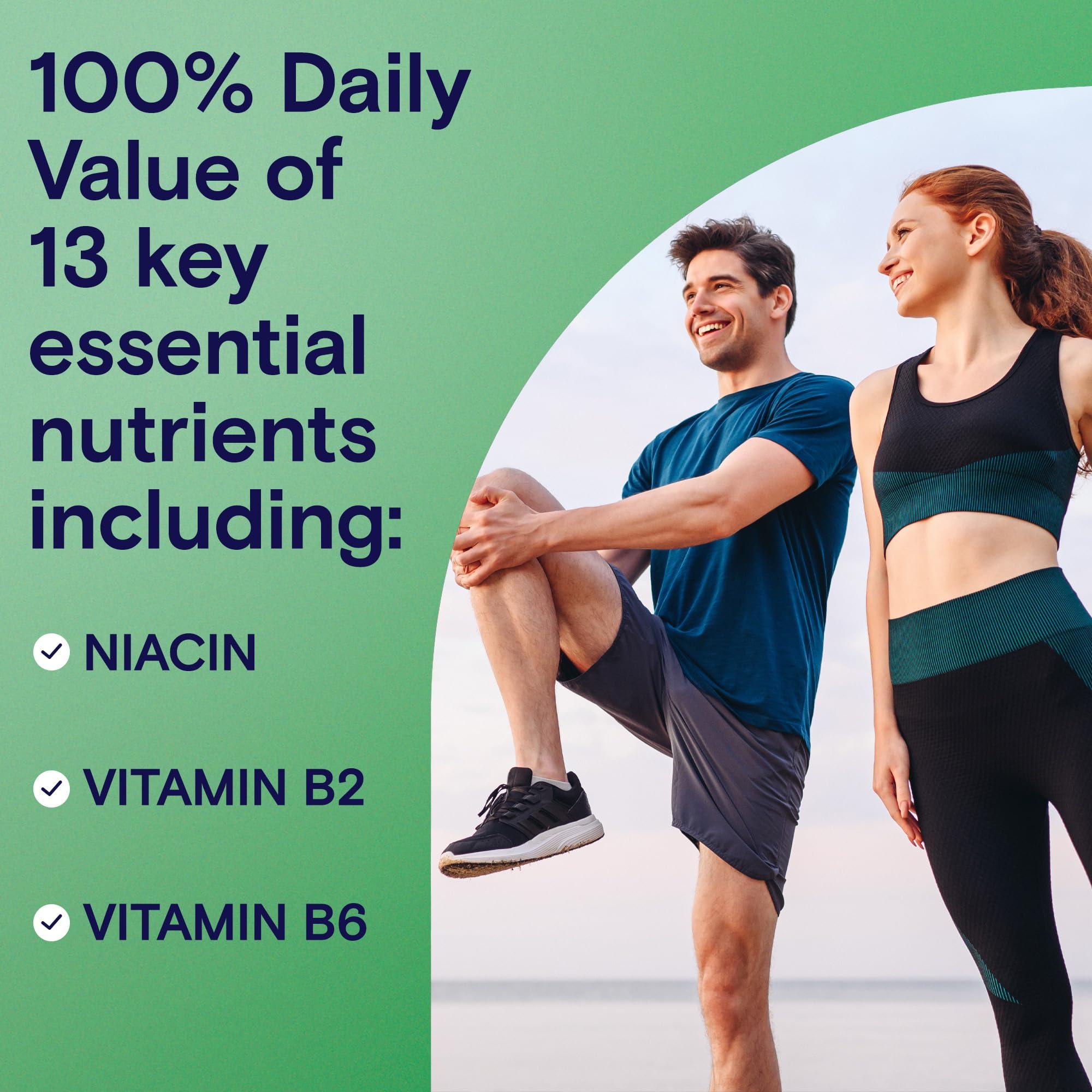 ONE A DAY One A Day Energy Daily Essentials Multivitamin, Energy Supplement to Support Physical Energy & Mental Alertness Support with Vitamin B6, Vitamin B12, Caffeine & Folic Acid, 120 Count