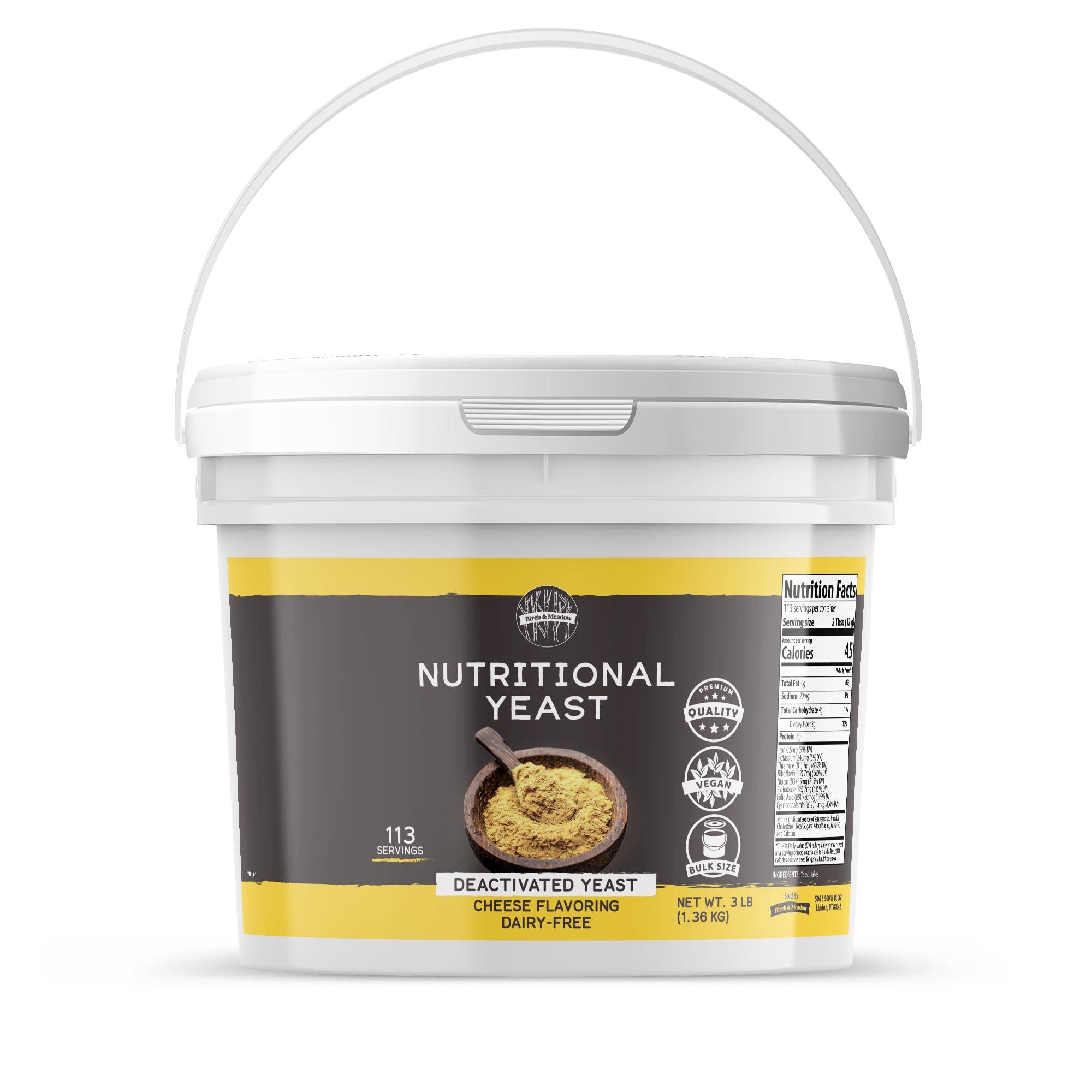 BIRCH & MEADOW Birch & Meadow 1 Gallon of Nutritional Yeast Flakes, Popcorn, Yummy Nooch