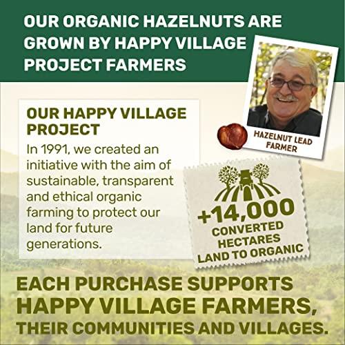 Happy Village Happy Village Organic Roasted Hazelnuts, 16 OZ Relealable Pack - Unsalted Turkish Filberts, Kosher, Non-GMO, Gluten Free Organic Filbert Nuts
