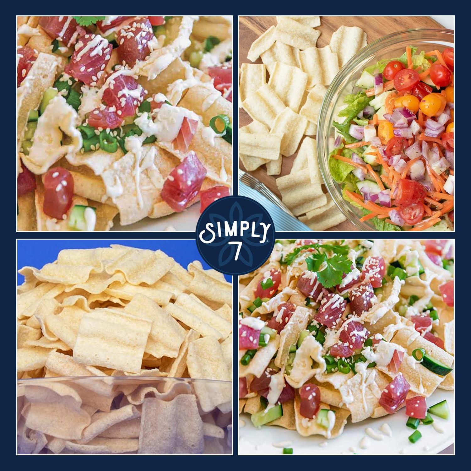 Simply 7 Simply 7, Quinoa Chips, Sea Salt, 3.5 Oz, 8 Pack, Non-GMO, Nut-Free, Vegetarian, Vegan Snack, Low Fat, Low Calorie, Plant-Based, Cholesterol Free