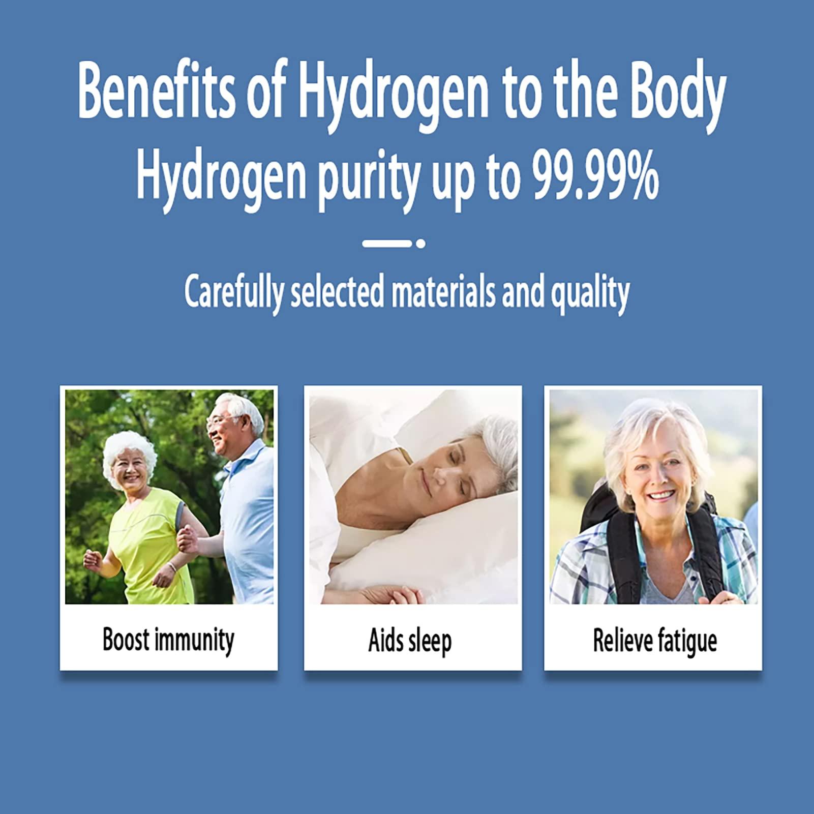 FXNFXLA FXNFXLA Hydrogen Inhalation Machine, 99.99% High Purity H2 Hydrogen Inhaler, 4 Hours Continuous H2 Supply, SPE/PEM Ionizer, for Home Office(Size:300ml/min,Color:Single Suction)