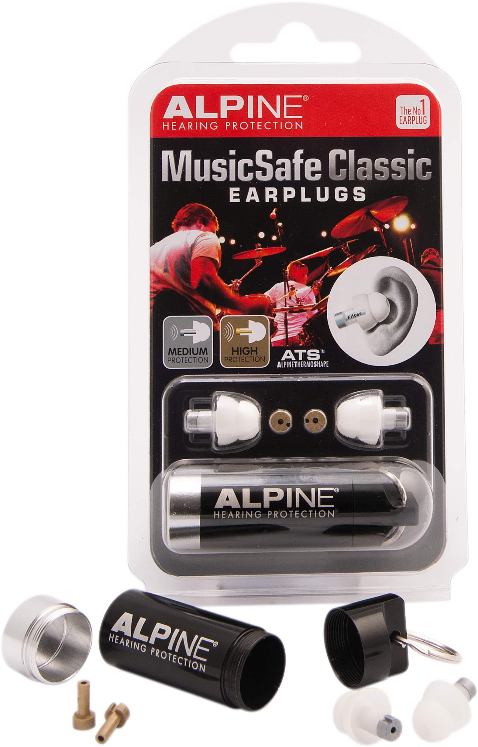 Alpine Hearing Protection Alpine Hearing Protection MusicSafe Classic Earplugs for Musicians