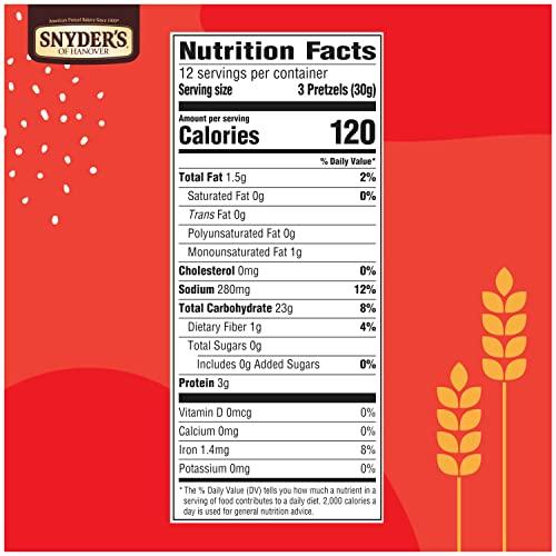 Snyder\'s of Hanover Snyder\'s of Hanover, Pretzel Rods, 12 Oz Bag (Pack of 2)