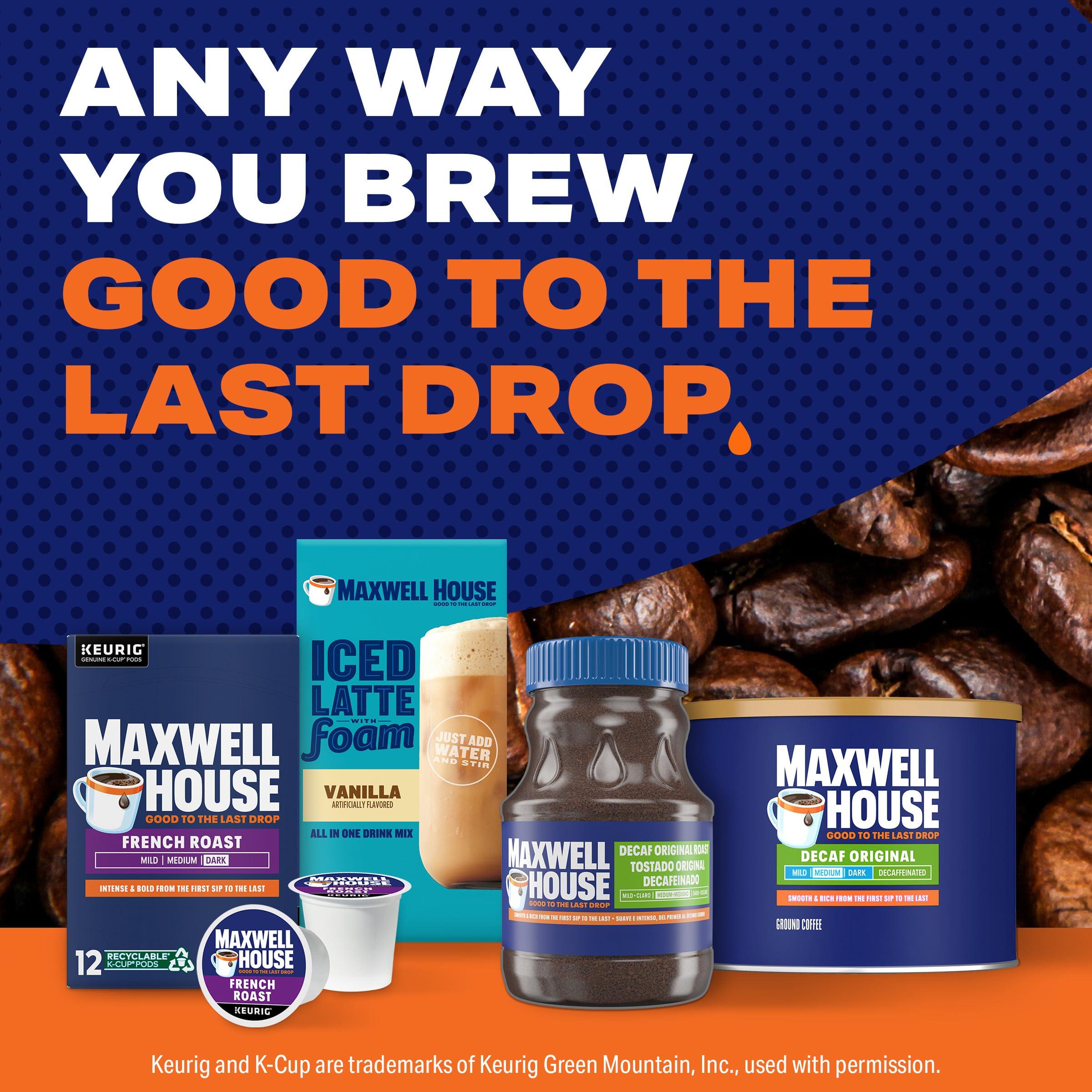 MAXWELL HOUSE Maxwell House Decaf Original Medium Roast Ground Coffee (22 oz Canister)